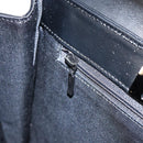 GIVENCHY Hand Bag Leather Black Gold Auth 149668-20