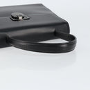 GIVENCHY Hand Bag Leather Black Gold Auth 149668-7