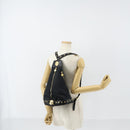 VERSACE Backpack Nylon Black Gold Auth 149669-22