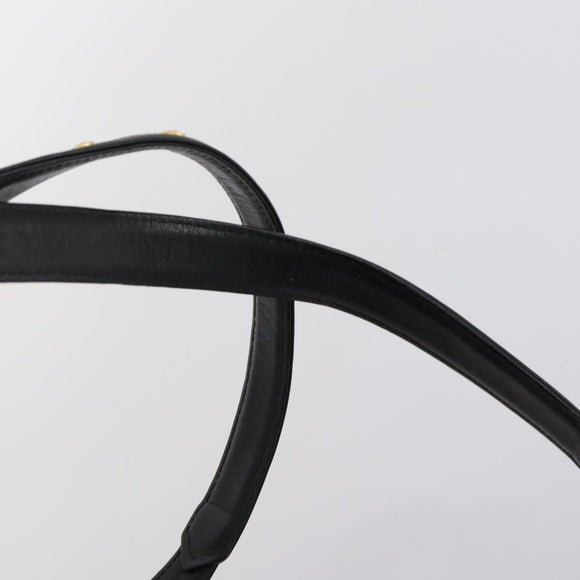 VERSACE Backpack Nylon Black Gold Auth 149669