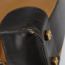 LOEWE Anagram Amazona 32 Hand Bag Leather Brown Gold Auth 149670-15