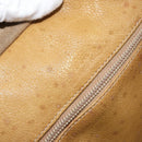 LOEWE Anagram Amazona 32 Hand Bag Leather Brown Gold Auth 149670-11