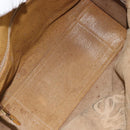 LOEWE Anagram Amazona 32 Hand Bag Leather Brown Gold Auth 149670-12