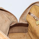 LOEWE Anagram Amazona 32 Hand Bag Leather Brown Gold Auth 149670-19