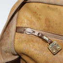 LOEWE Anagram Amazona 32 Hand Bag Leather Brown Gold Auth 149670-20