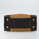 LOEWE Anagram Amazona 32 Hand Bag Leather Brown Gold Auth 149670-5