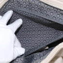 Salvatore Ferragamo Gancini Shoulder Bag Leather Silver White Auth 149671-21