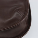 Coach Shoulder Bag Leather Dark Brown Auth 149672A-14