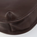 Coach Shoulder Bag Leather Dark Brown Auth 149672A-15