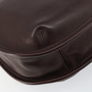 Coach Shoulder Bag Leather Dark Brown Auth 149672A-16