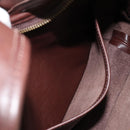 Coach Shoulder Bag Leather Dark Brown Auth 149672A-20