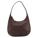 Coach Shoulder Bag Leather Dark Brown Auth 149672A-13