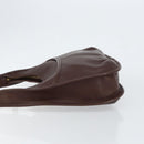 Coach Shoulder Bag Leather Dark Brown Auth 149672-4