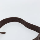 Coach Shoulder Bag Leather Dark Brown Auth 149672-8