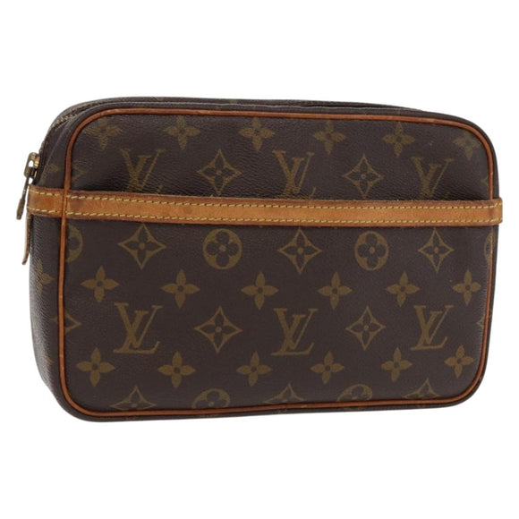LOUIS VUITTON Monogram Compiegne 23 Clutch Bag M51847 LV Auth 149674