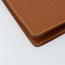 LOUIS VUITTON Epi Pochette Homme Bag Brown Zipangu Gold M52528 Auth 149676-16