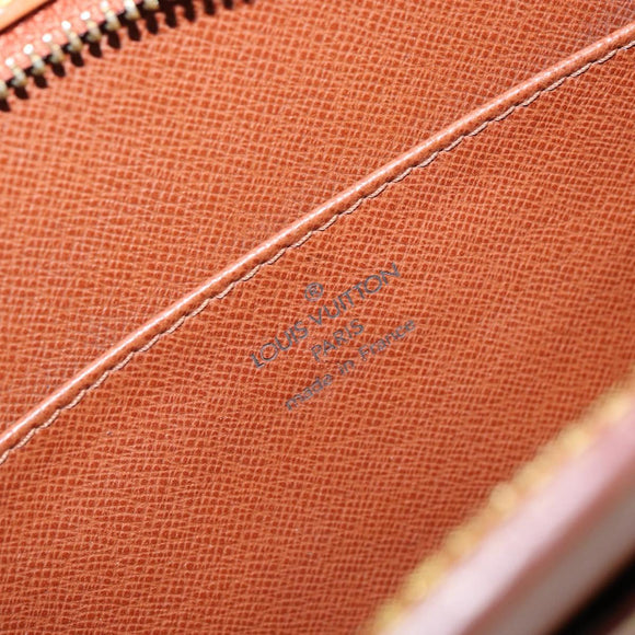 LOUIS VUITTON Epi Pochette Homme Bag Brown Zipangu Gold M52528 Auth 149676