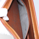 LOUIS VUITTON Epi Pochette Homme Bag Brown Zipangu Gold M52528 Auth 149676-11