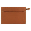 LOUIS VUITTON Epi Pochette Homme Bag Brown Zipangu Gold M52528 Auth 149676-13