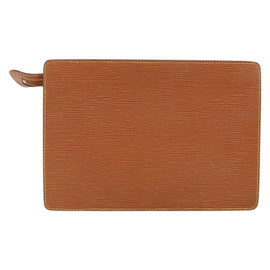 LOUIS VUITTON Epi Pochette Homme Bag Brown Zipangu Gold M52528 Auth 149676 - 0