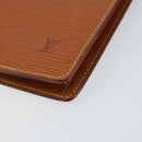 LOUIS VUITTON Epi Pochette Homme Bag Brown Zipangu Gold M52528 Auth 149676-7