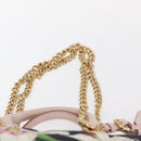 DOLCE&GABBANA CAPRI Hand Bag Canvas 2way Pink Gold Auth 149678-15