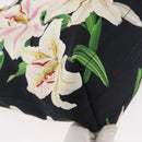 DOLCE&GABBANA CAPRI Hand Bag Canvas 2way Pink Gold Auth 149678-9