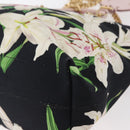 DOLCE&GABBANA CAPRI Hand Bag Canvas 2way Pink Gold Auth 149678-16