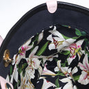 DOLCE&GABBANA CAPRI Hand Bag Canvas 2way Pink Gold Auth 149678-21