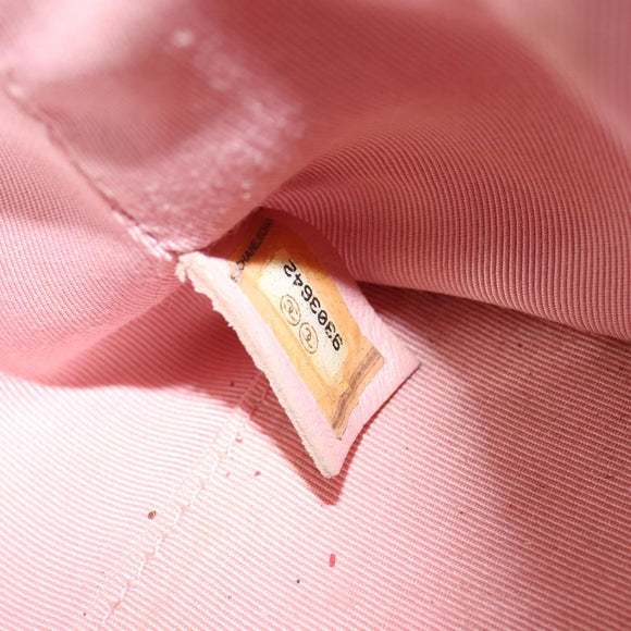 CHANEL Matelasse COCO Mark Hand Bag Caviar Skin Pink Gold CC Auth 149681