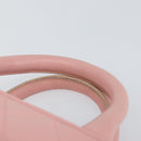 CHANEL Matelasse COCO Mark Hand Bag Caviar Skin Pink Gold CC Auth 149681-8