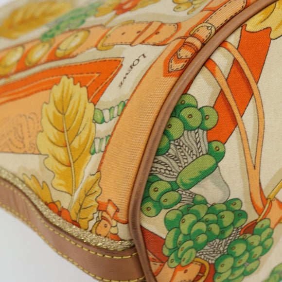 LOEWE Shoulder Bag Canvas Beige Auth 149682