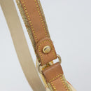 LOEWE Shoulder Bag Canvas Beige Auth 149682-10