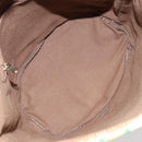 LOEWE Shoulder Bag Canvas Beige Auth 149682-11