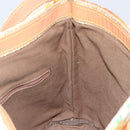 LOEWE Shoulder Bag Canvas Beige Auth 149682-17