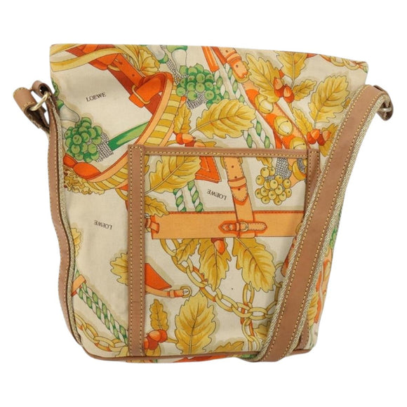 LOEWE Schoudertas Canvas Beige Auth 149682