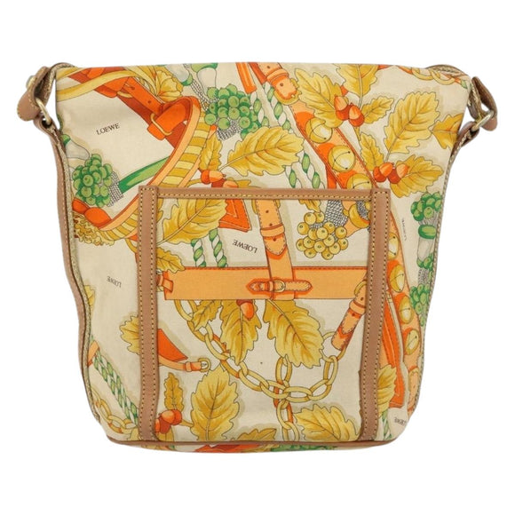 LOEWE Schoudertas Canvas Beige Auth 149682