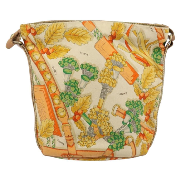 LOEWE Schoudertas Canvas Beige Auth 149682