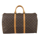 LOUIS VUITTON Monogram Keepall 50 Boston Bag M41426 LV Auth 149688-2