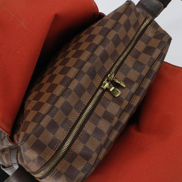 LOUIS VUITTON Damier Ebene Naviglio Shoulder Bag N45255 LV Auth 149689