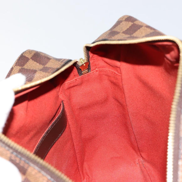 LOUIS VUITTON Damier Ebene Naviglio Shoulder Bag N45255 LV Auth 149689