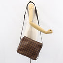 LOUIS VUITTON Damier Ebene Naviglio Shoulder Bag N45255 LV Auth 149689-25