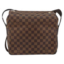 LOUIS VUITTON Damier Ebene Naviglio Shoulder Bag N45255 LV Auth 149689-2
