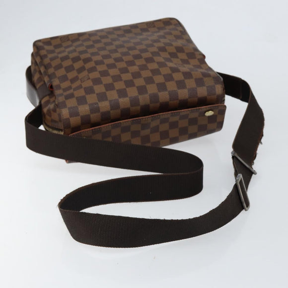 LOUIS VUITTON Damier Ebene Naviglio Shoulder Bag N45255 LV Auth 149689
