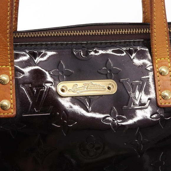 LOUIS VUITTON Monogram Vernis Bellevue GM Tote Bag Amarante M93589 Auth 149692