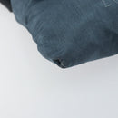 LOEWE Waist Bag Leather Navy Silver Auth 149698-14