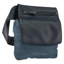 LOEWE Heuptas Leer Marine Zilver Auth 149698-1