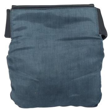 LOEWE Waist Bag Leather Navy Silver Auth 149698 - 0