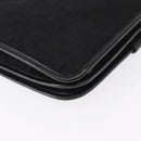 Christian Dior Trotter Canvas Shoulder Bag Black Gold Auth 149701-15