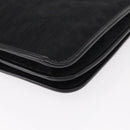 Christian Dior Trotter Canvas Shoulder Bag Black Gold Auth 149701-13